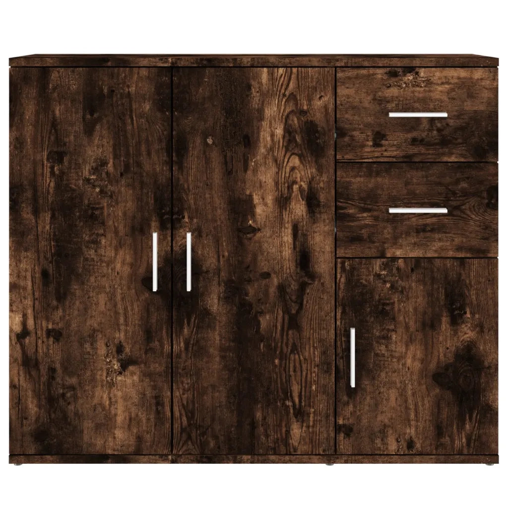 Credenza-Buffet-Armadio da cucina Rovere Fumo 91x29,5x75 cm in Legno Multistrato