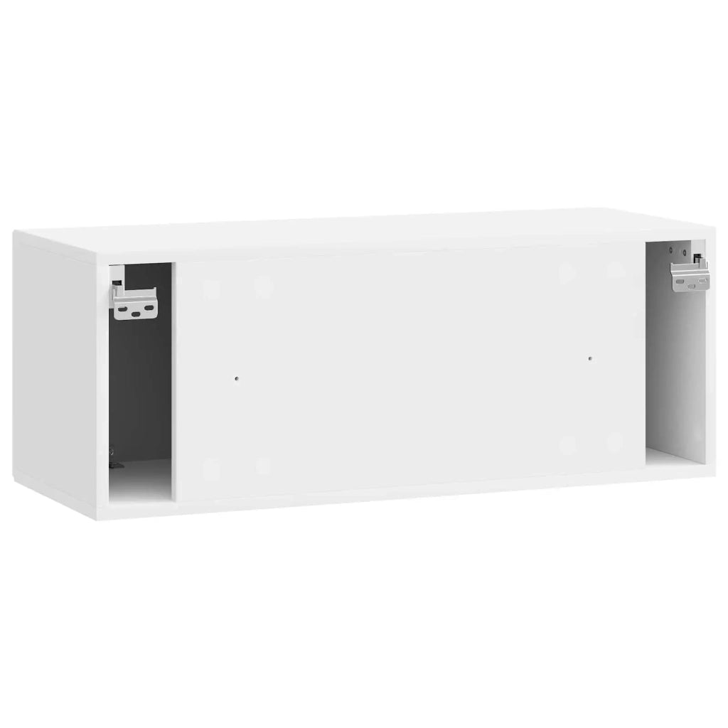 Mobile TV da Muro | Armadietto TV | Mobile Porta TV Bianco Lucido 78,5 x 31 x 30 cm