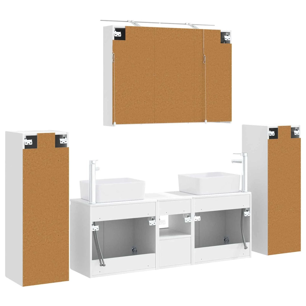 Set di mobili per il bagno 6 pz Bianco 3407159