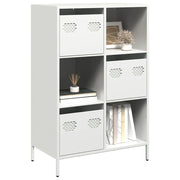Credenza-Buffet-Armadio da cucina Bianca 68x39x103,5 cm in Acciaio 146391
