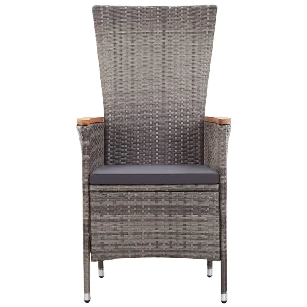 Set Mobili da Pranzo per Giardino 5 pz Grigio 3068758