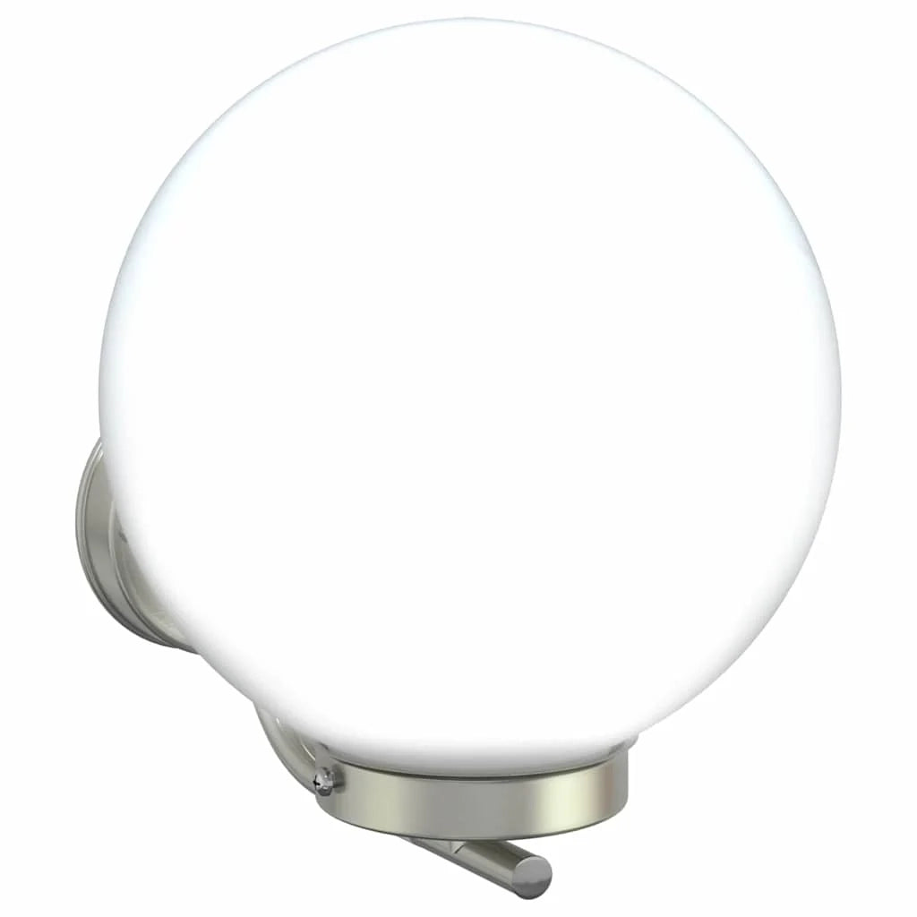 Set di 2 moderne lampade da parete per esterni 29 x 25 x 33 cm illuminazione di design durevole in acciaio inox argento 02_0056490