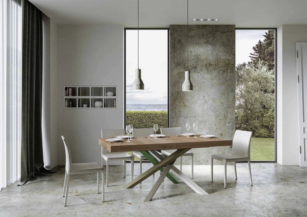 Tavolo Allungabile 160/264x90x77 cm Volantis Premium Quercia Natura