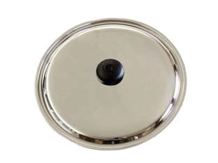 COPERCHIO ACCIAIO INOX- - ø cm 30 - 2 pezzi