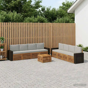 Set divani con cuscino 9 pcs Legno di Acacia Massello 3384182
