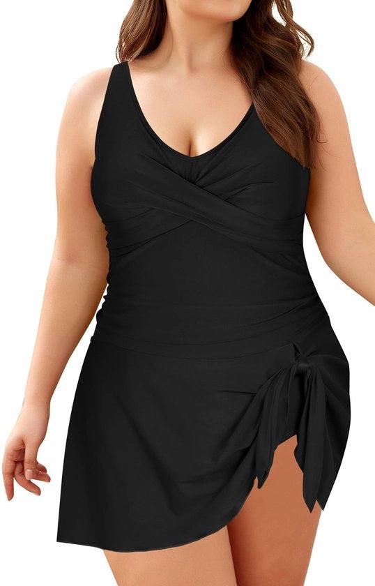 Costume da bagno unisex comodo - Pacco unisex - Collo V - Cinture regolabili - Controllo della vita - Materiale morbido