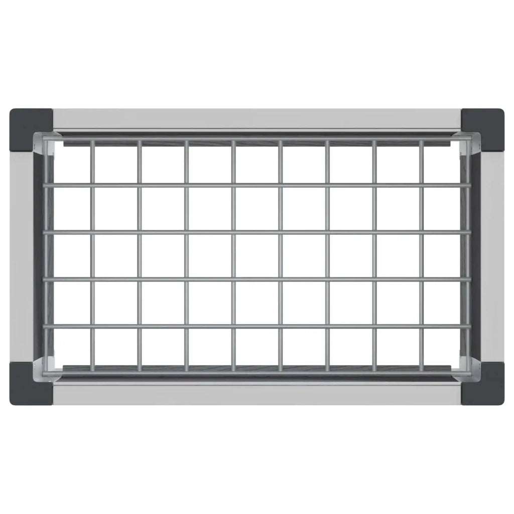 Fioriere | Cassetta per fiori | Letto rialzato da giardino Grigio 50 x 30 x 22 cm