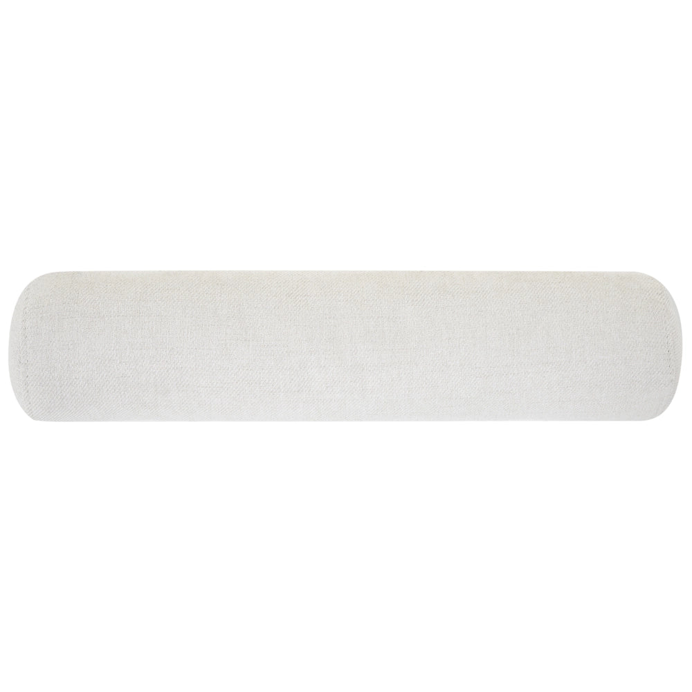 Chaise longue destra in tessuto bianco sporco imbottita con cuscino facile da pulire, gambe in legno, soggiorno moderno