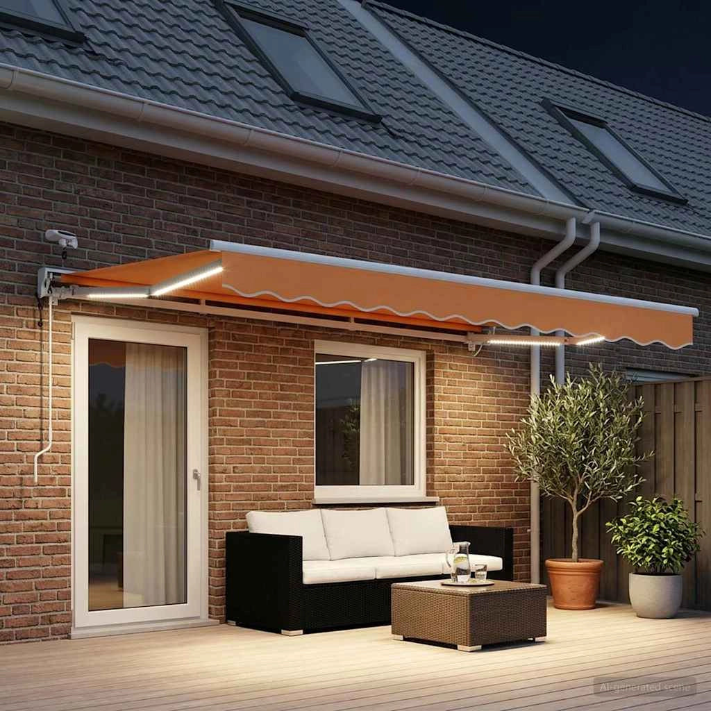 Tettuccio Elettrico Retrattile Sabbia 4 × 3 m 3426106