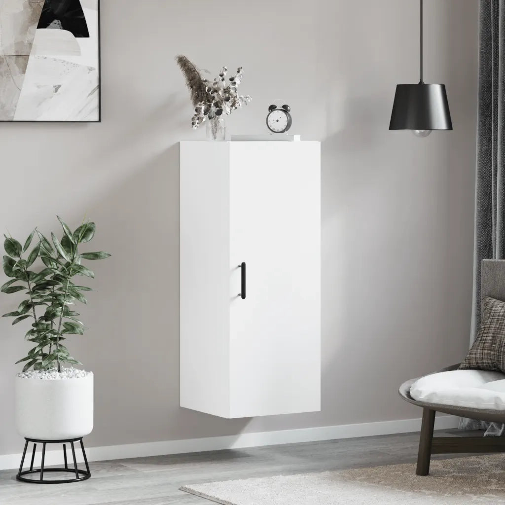 Mobile a Parete Bianco 34,5x34x90 cm 828860