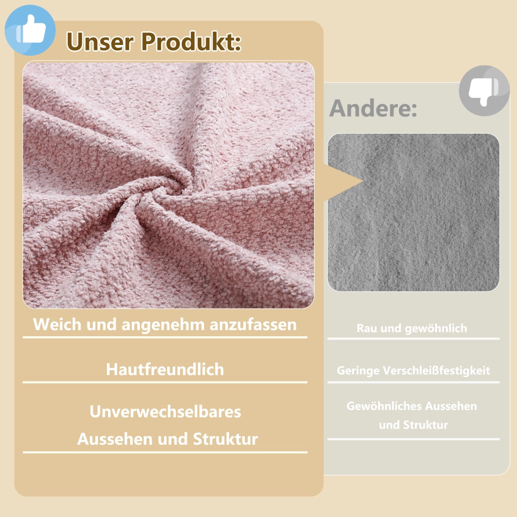DESMIU Letto bambino 140 × 190 cm con sponde amovibili e tasca, senza materasso, in velluto, rosa
