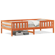 Letto singolo | Letto per adulti | Letto senza Materasso Marrone Cera 80x200 cm Legno di Pino