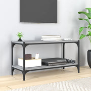 Mobile TV-Credenza TV-Console TV Grigio Sonoma 80x33x41 cm Legno Multistrato e Acciaio