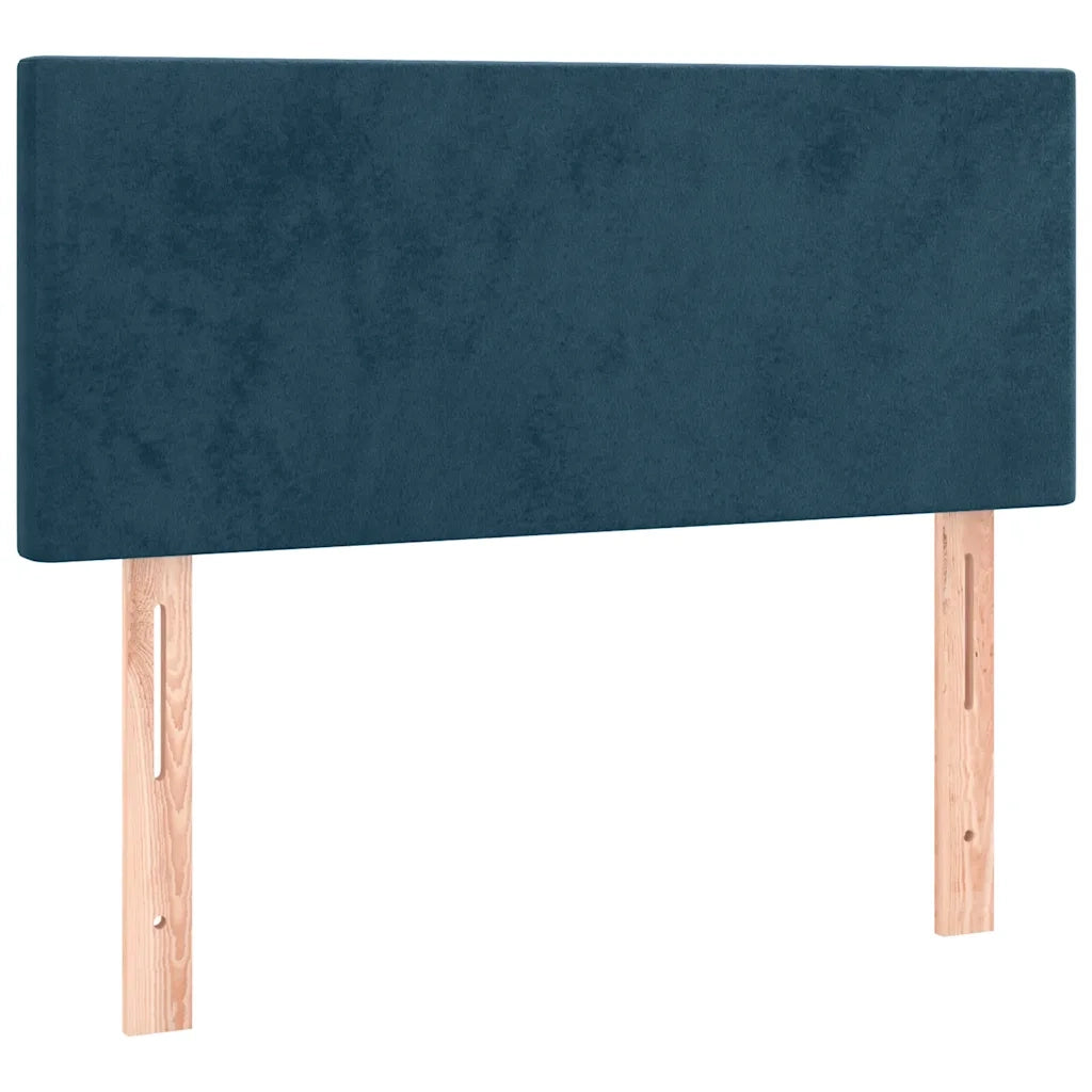 Testiera | Testata Blu Scuro 100x5x78/88 cm in Velluto