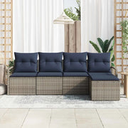 Set di divani 5 pcs Grigio polyrattan 3346345