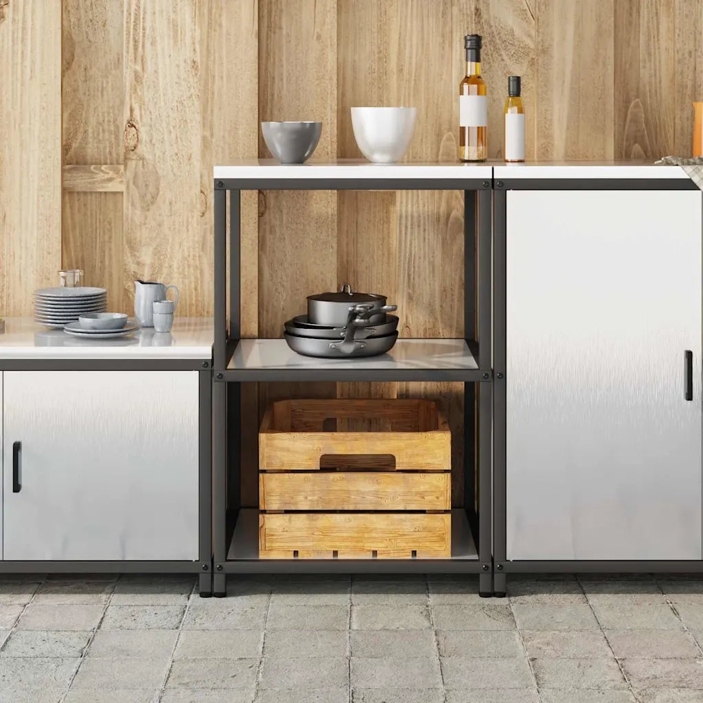 Stoccaggio in cucina Argento 60 x 50 x 92 cm Acciaio