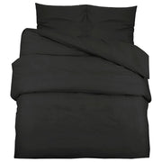 Set Copripiumino Nero 200x200 cm in Cotone CFW3987261