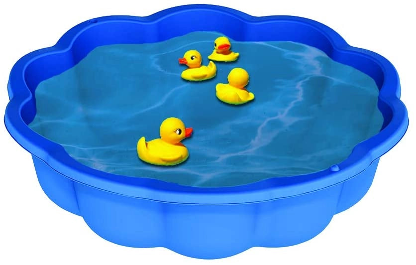 sabbiera per bambini con coperchio grande gatto plastica bambini con coperchio azzurro misure 76 cm di diametro 21 cm al