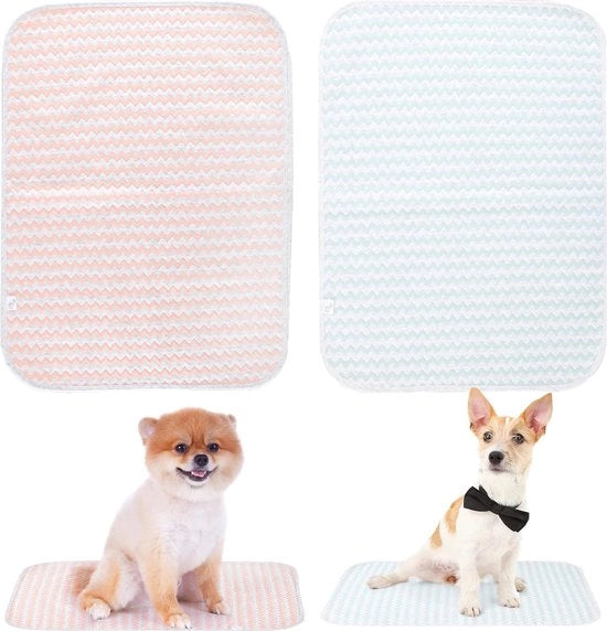 Tappeto per conigli, lavabile, impermeabile, assorbente, pannelli per piccoli animali, piccoli animali, conigli, giallo, blu, rosa