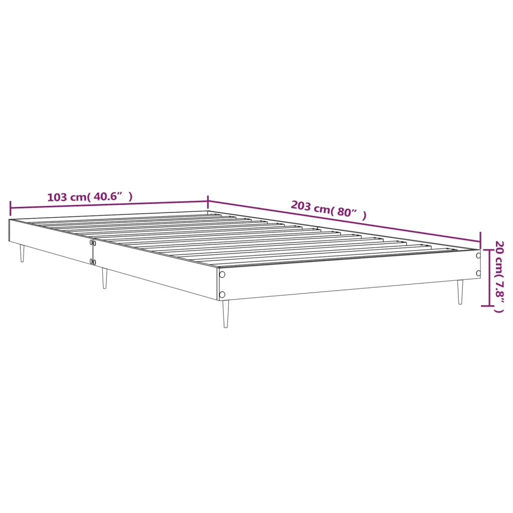 Giroletto Grigio Sonoma 100x200 cm in Legno Multistrato 832267