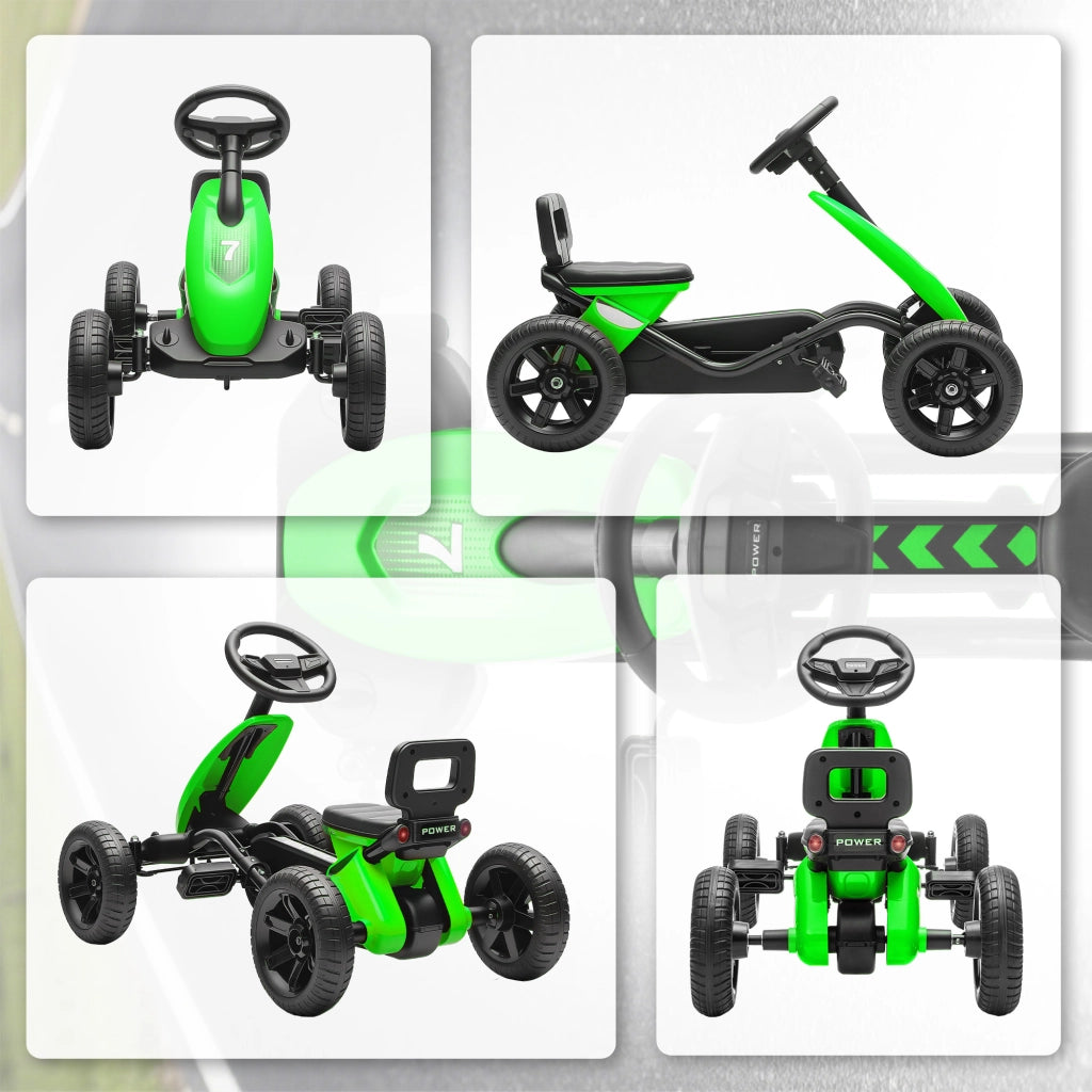Go-kart a pedali per bambini 2-5 anni ¨C Xylo ¨C Ruote EVA silenziose verde