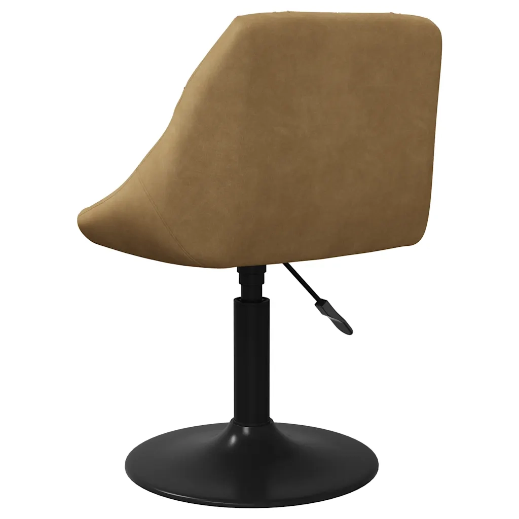 Sedia da Pranzo Marrone in Velluto 3088811