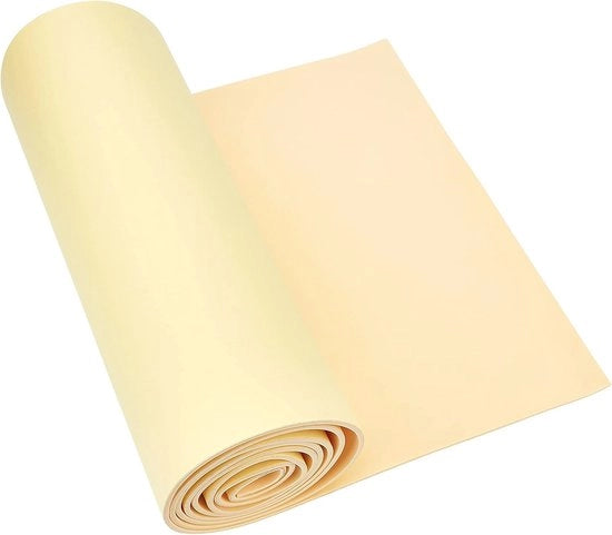 Rullo di schiuma EVA autofibroso protettivo 3 mm spesso in beige (30 cm x 2 m) per mobili, forature e progetti di fai da te