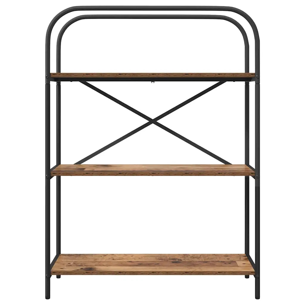 Libreria-Scaffale per Libri-Mobile di Stoccaggio Legno vecchio 80 x 30 x 109 cm Legno multistrato 771677