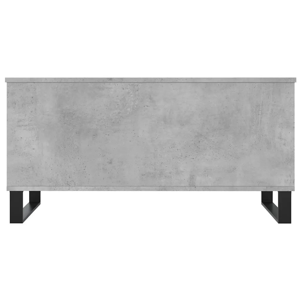 Tavolino Salotto-Tavolino da soggiorno-Tavolo Grigio Cemento 90x44,5x45 cm Legno Multistrato 608832