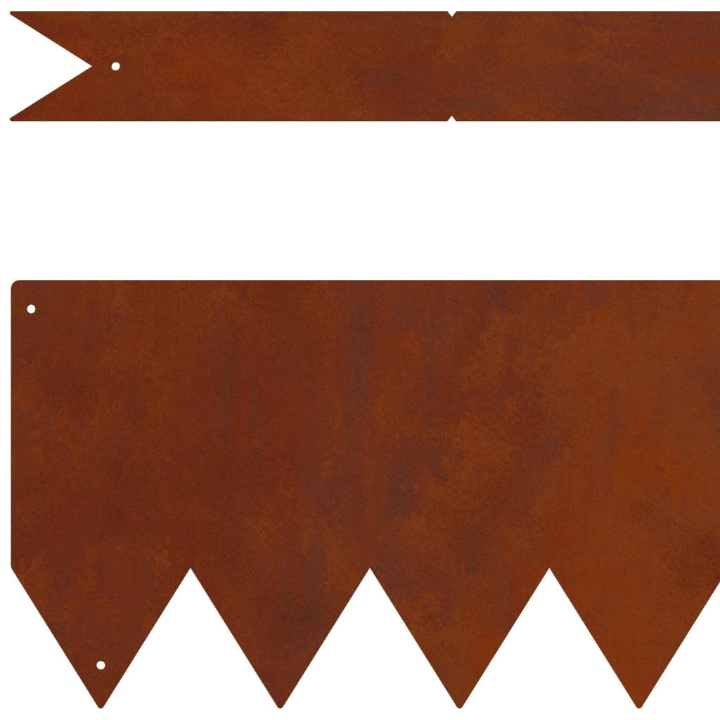 Bordura per Prato 30 pz Marrone 100 x 0.05 x 20 cm CFW3520257