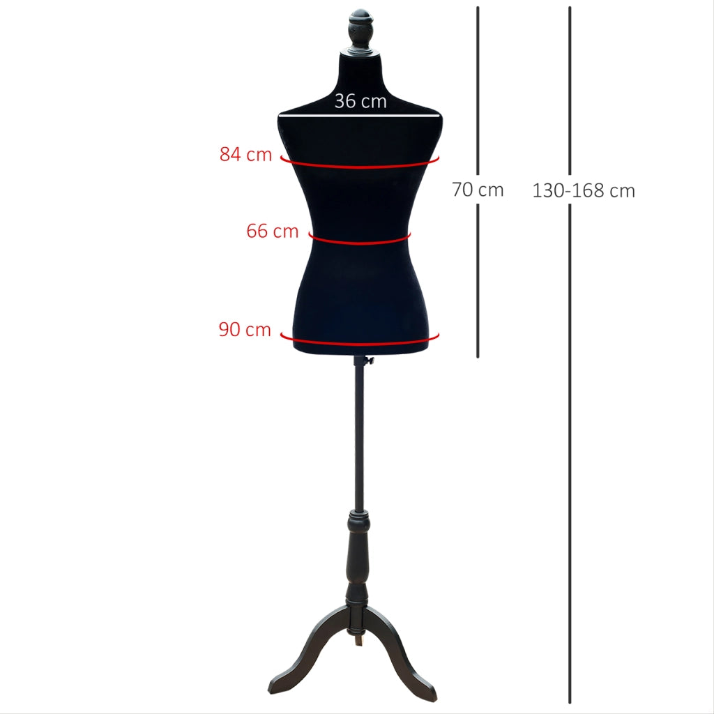 Manichino Sarti Moda Aggiustabile ¨C zephmum ¨C Nero 130-168 cm