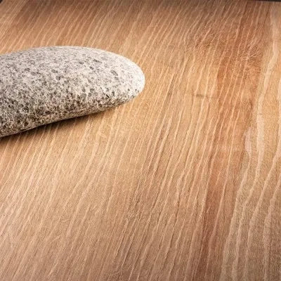 Mobile bagno sospeso 100 cm rovere miele con cassetti e vani a giorno completo di lavabo a sinistra e specchio Master