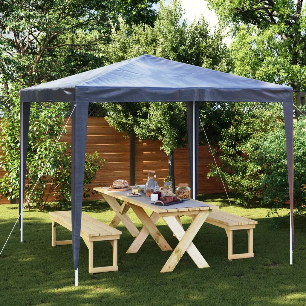 Tenda per Feste-Tenda Gazebo 2,5x2,5 m Blu