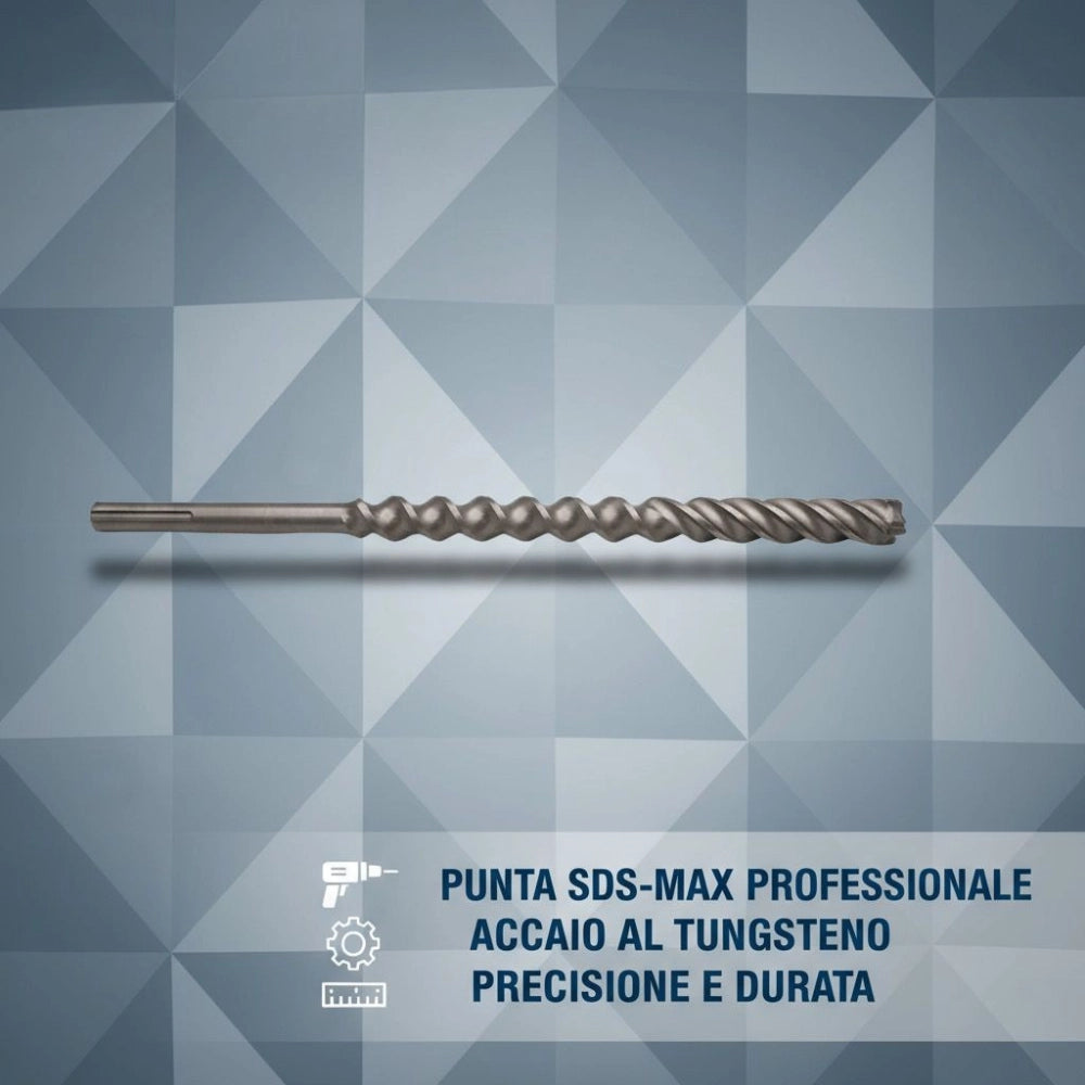 Punta attacco sds-max per forare calcestruzzo e muratura *** misura 20 x 520/400 mm , confezione 1
