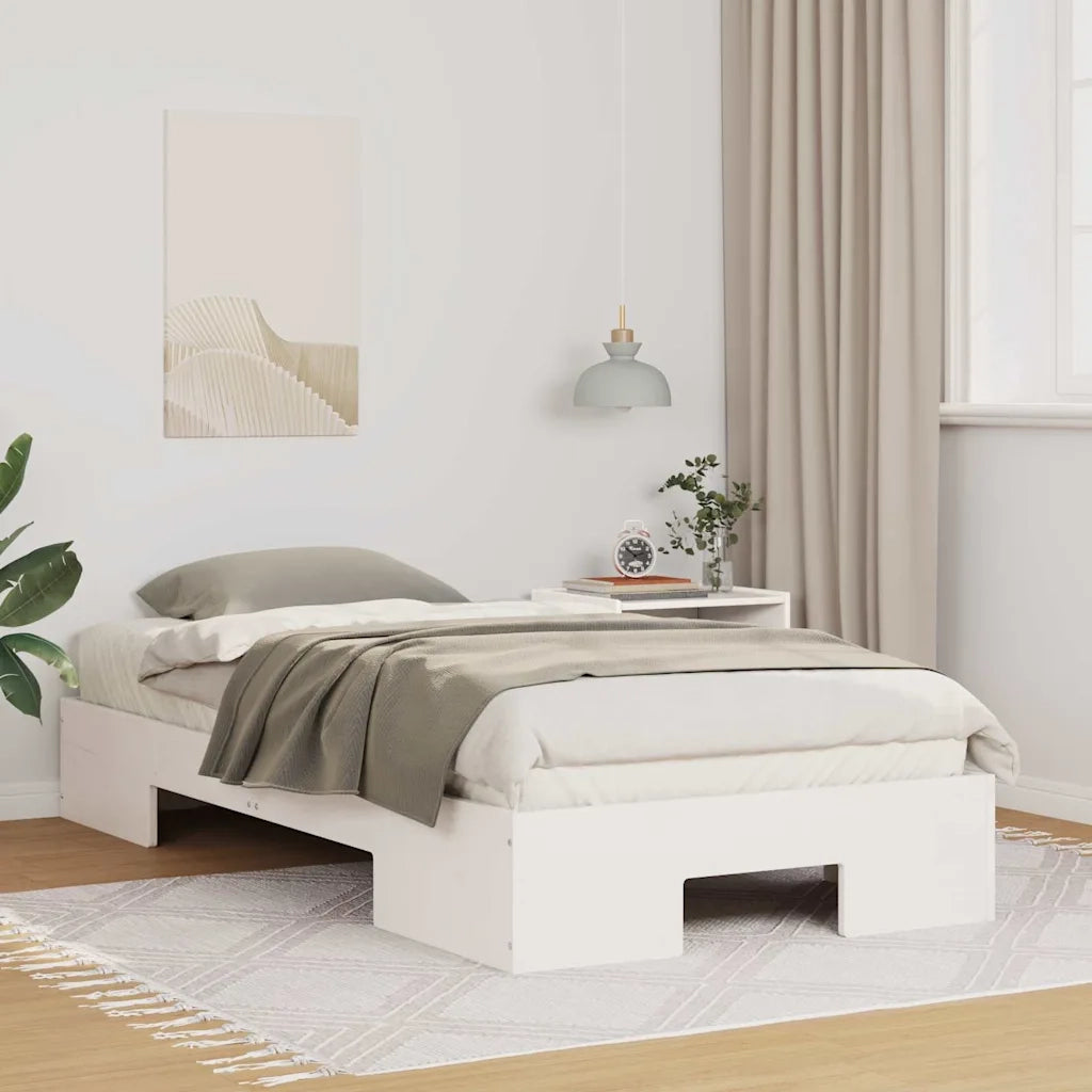 Struttura del letto-Giroletto-Rete del Letto Bianco 100 x 200 cm