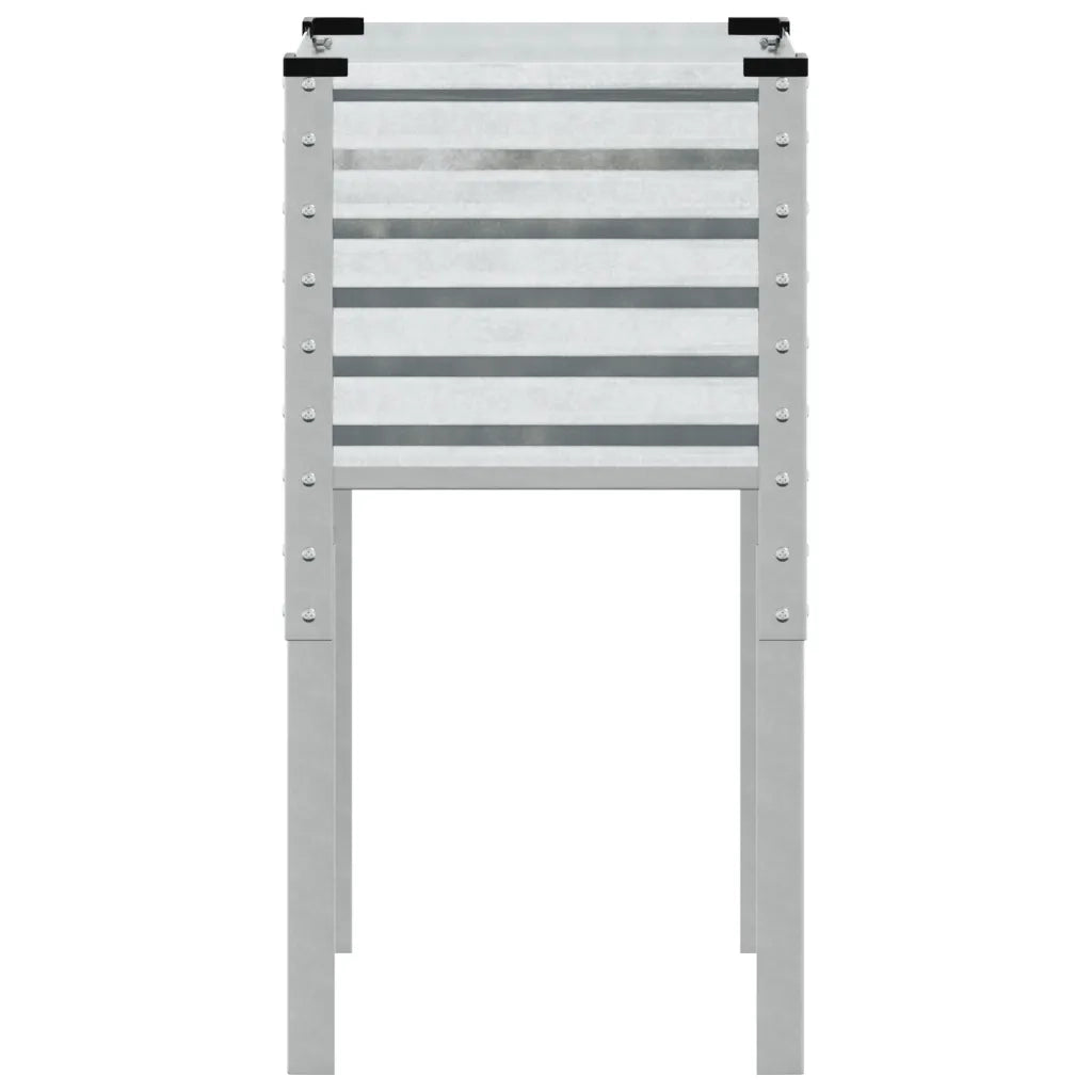 Fioriera da Giardino-Vaso da Esterno 45x45x88 cm in acciaio zincato