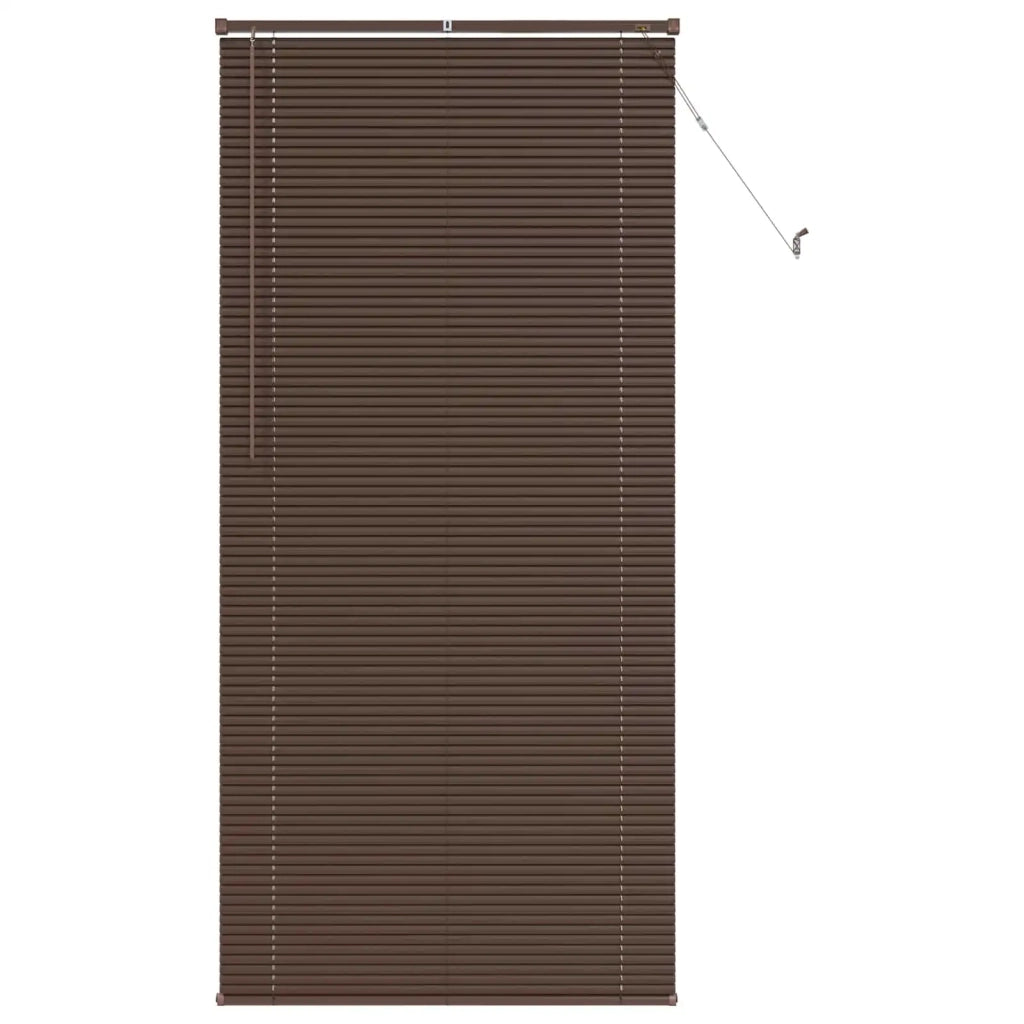 Tenda Veneziana Marrone Scuro con Motivo 213 x 80 cm PVC 42003801