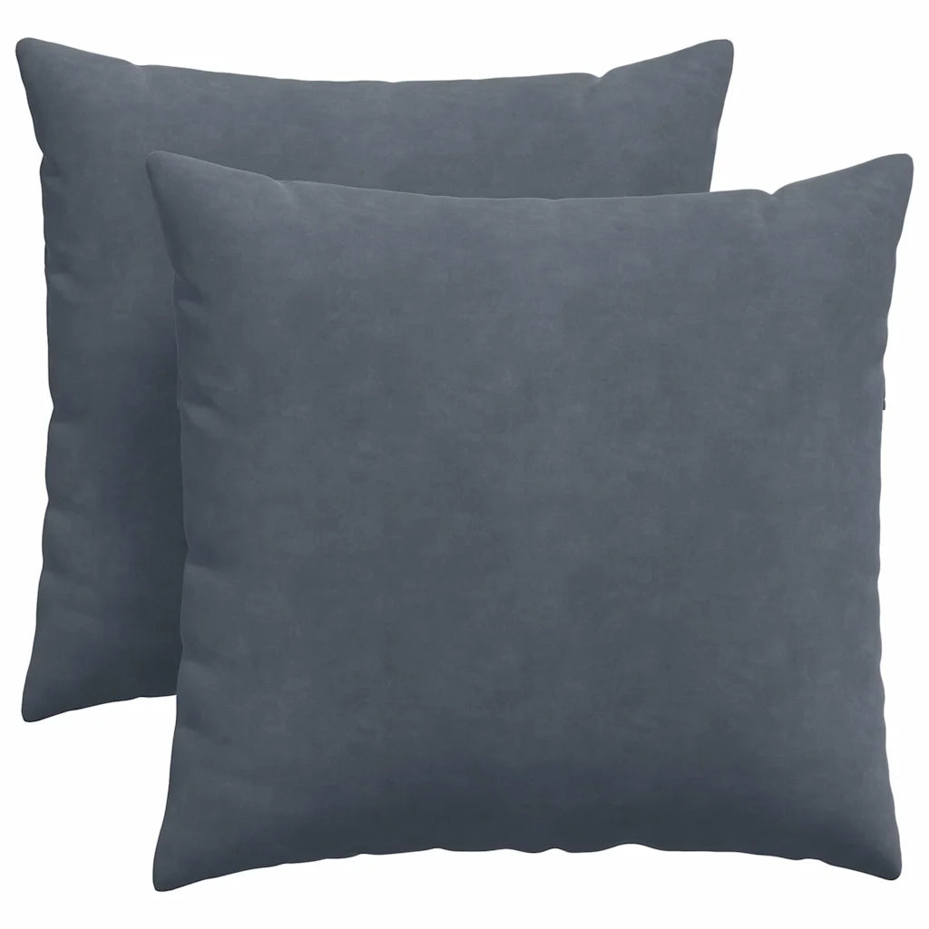 Cuscini da Divano 2 pz | Cuscini per sedie Grigio scuro 45 x 45 cm