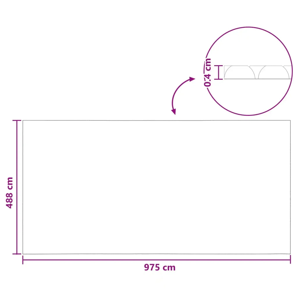 Copertura per Piscina di Alta Qualità Blu 975 x 488 cm PE 42034535