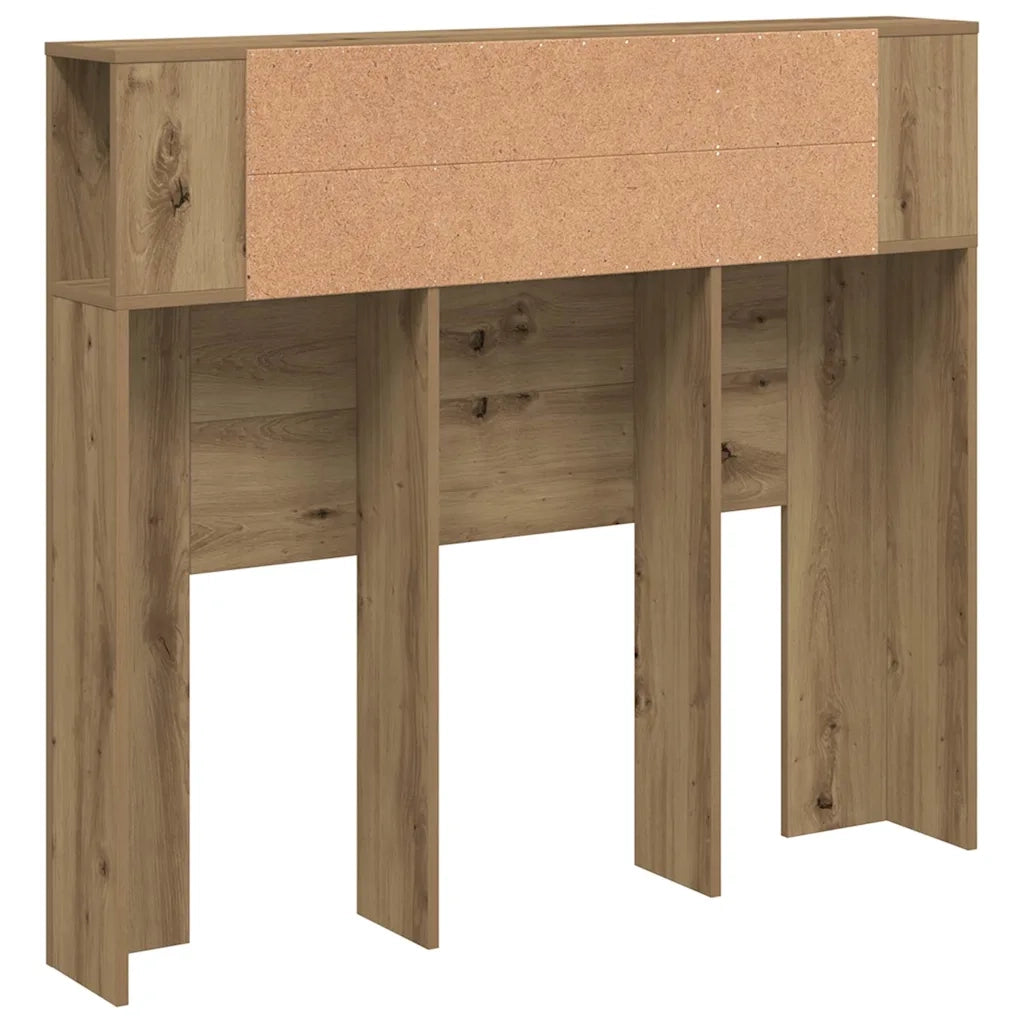 Testiera | Testata con Contenitore Artigianale 120x19x104,5cm Multistrato