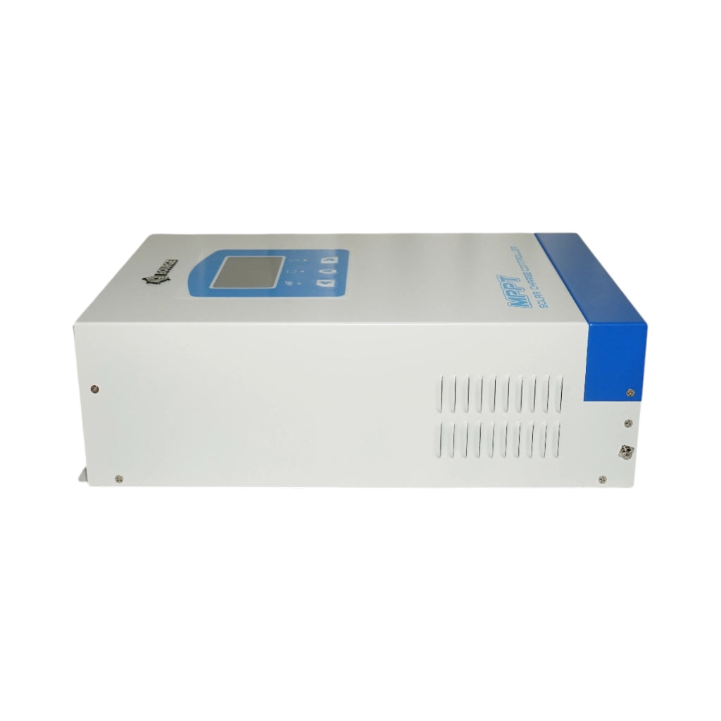 Regolatore/Controller solare MPPT 100 A 12V/24V/36V/48V con display LCD, Bluetooth, applicazione e sensore di temperatura – Bourget
