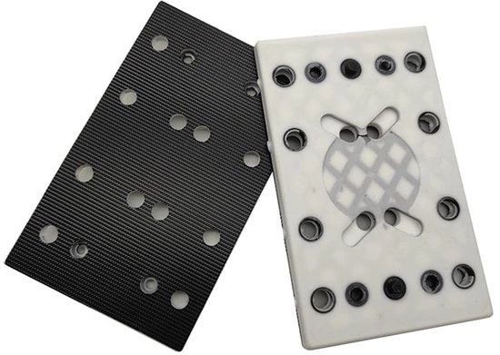 Pavimento di taglio 130x80mm - Cuscino sostitutivo di supporto - 12 fori - Schiuma PU/Nylon - Utilizzo professionale - Pavimento morbido - Pavimento per sega a nastro