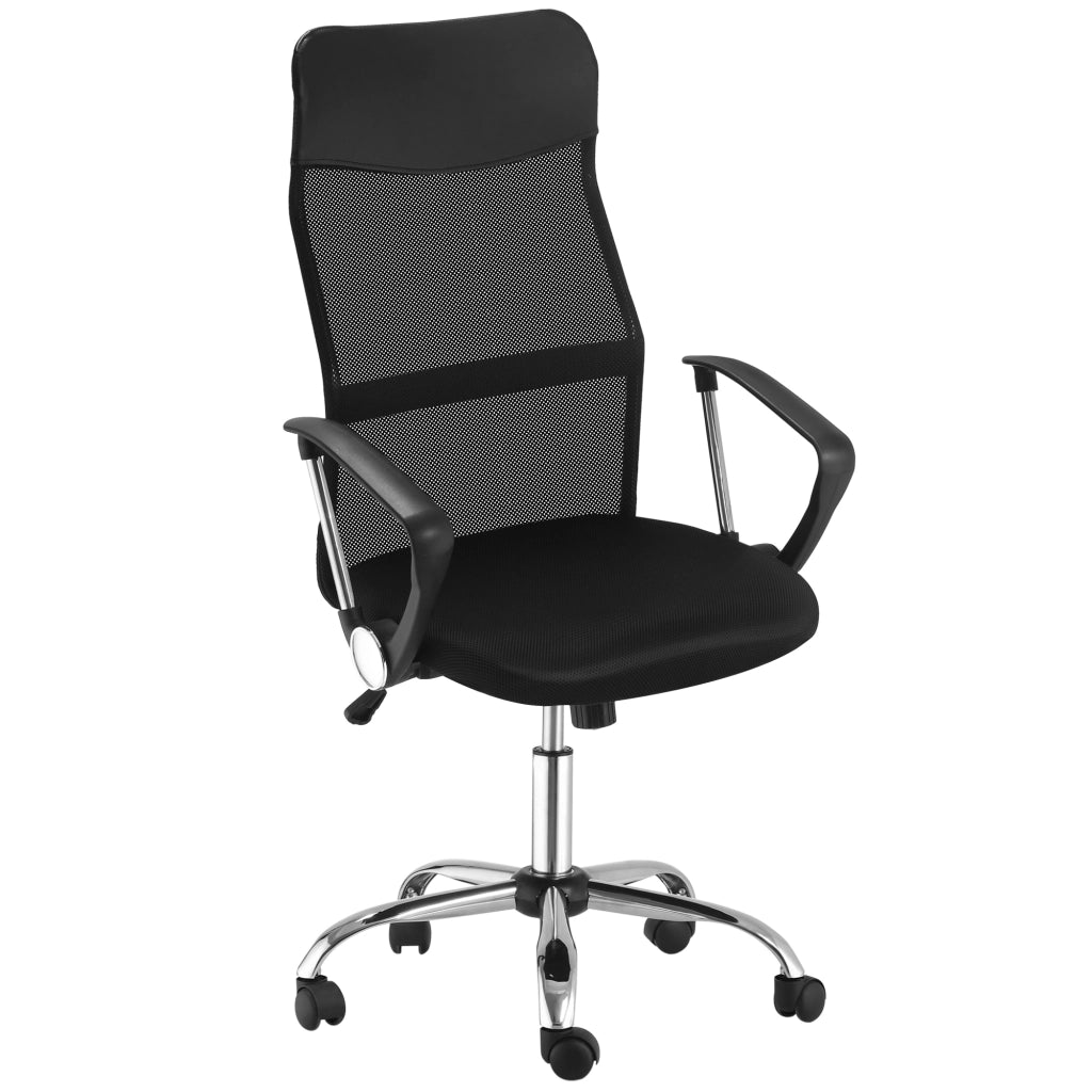 Sedia da ufficio con schienale in rete, sedia da scrivania regolabile in altezza, sedia da gaming ergonomica, sedia girevole con funzione dondolo,