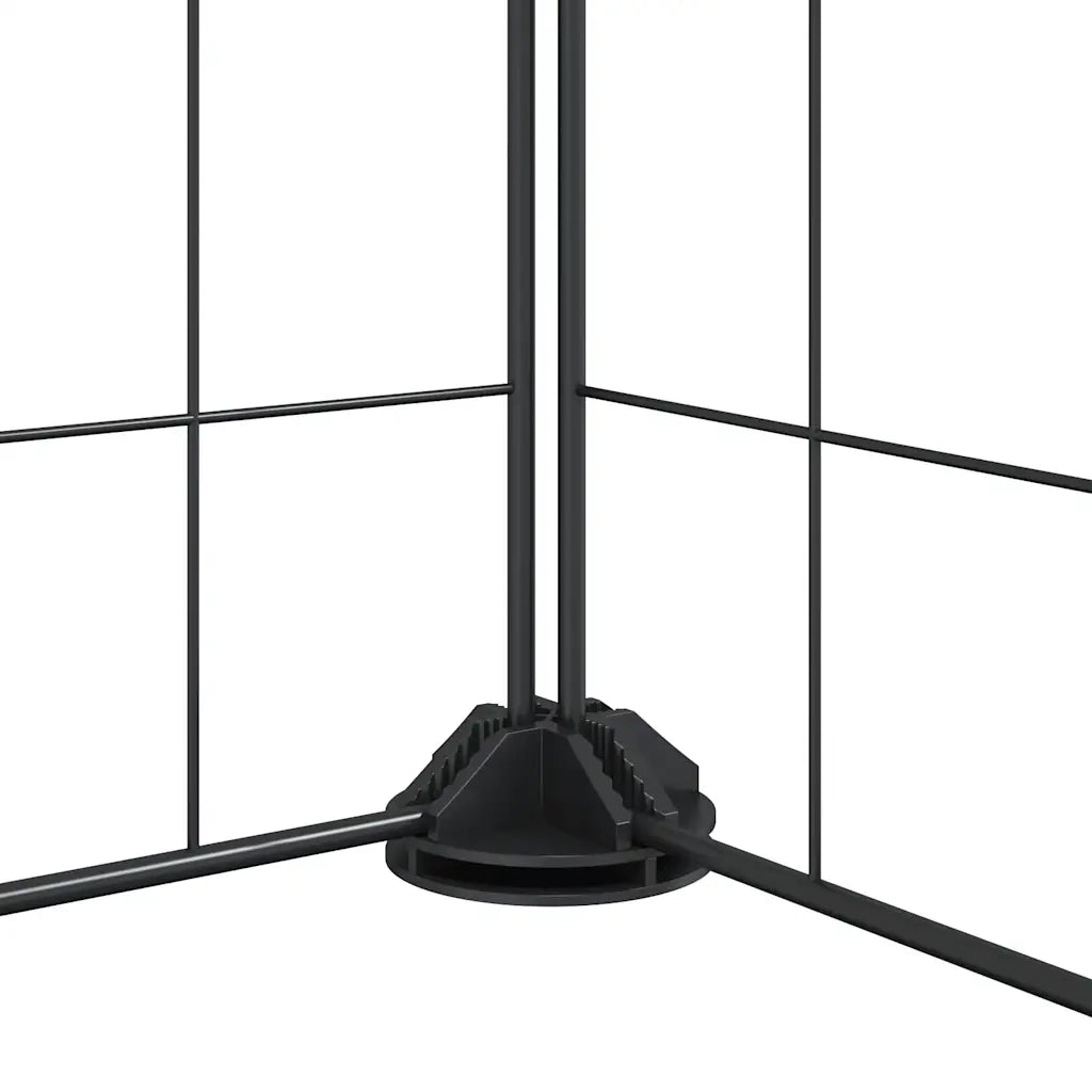 Gabbia per Animali 20 Pannelli con Porta Nera 35x35 cm Acciaio CFW5309591