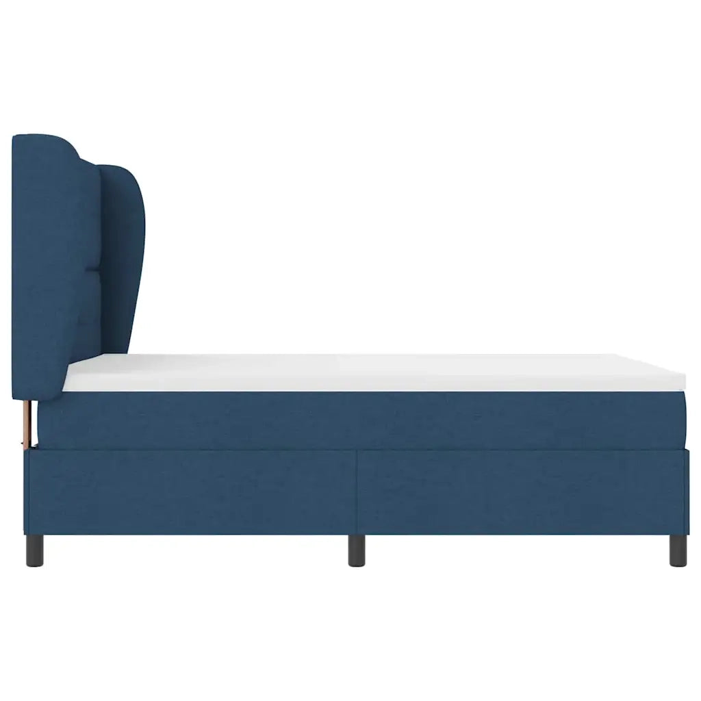 Letto a molle con materasso Blu 140 x 200 cm Tessuto 3340570