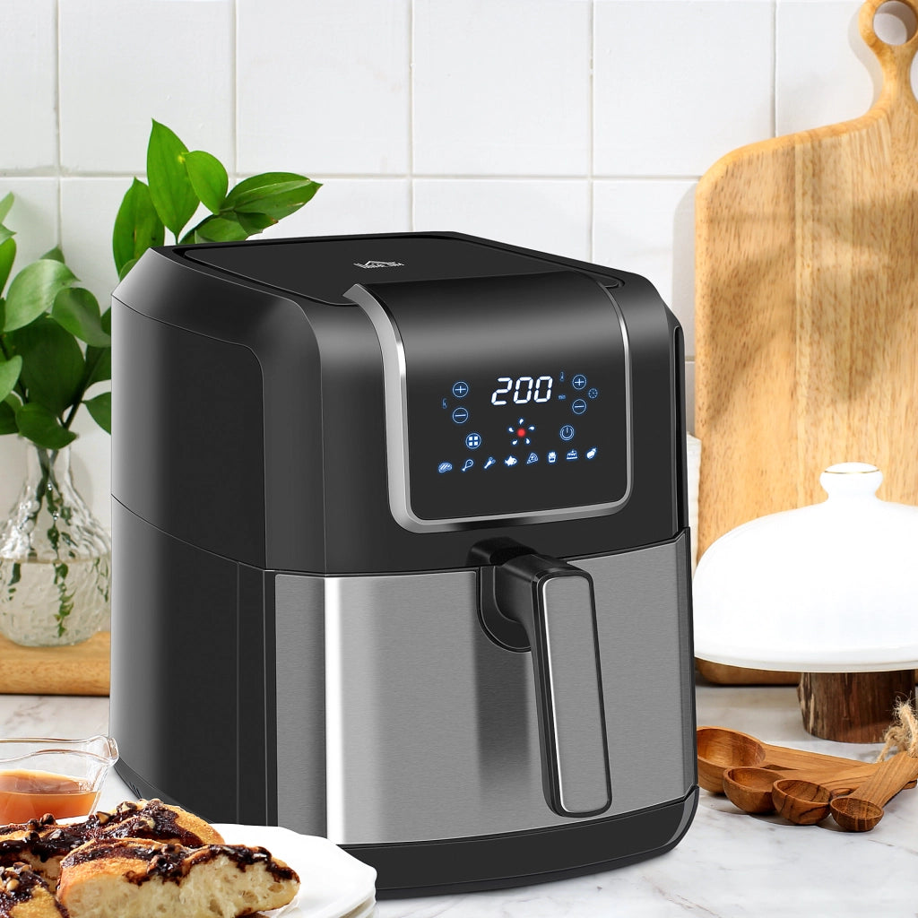 Friggitrice ad Aria 6,5L 1700W ¨C zephmum ¨C Nero 36,5x29x33,8 cm