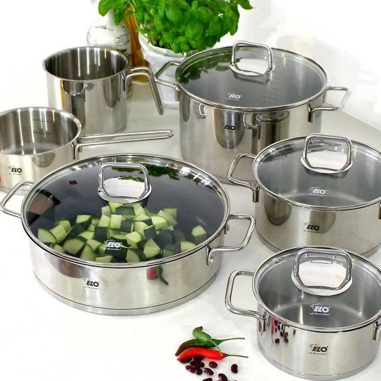 Pentola in acciaio inossidabile - adatta a tutte le fonti di calore - 1 pezzo - grigio - acciaio inossidabile - 14 x 9,5 cm