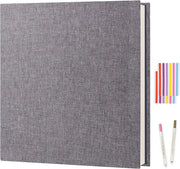 Album Fotografico Autoadesivo - Album di Carta - 40 Pagine - Grigio - 27 x 28 cm