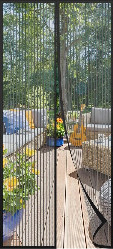 Porta magnetica - 90x212cm - Nero