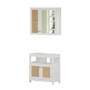 Vicco Set di mobili da bagno Bianco 2 parti
